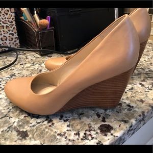 Franco Sarto nude wedges
